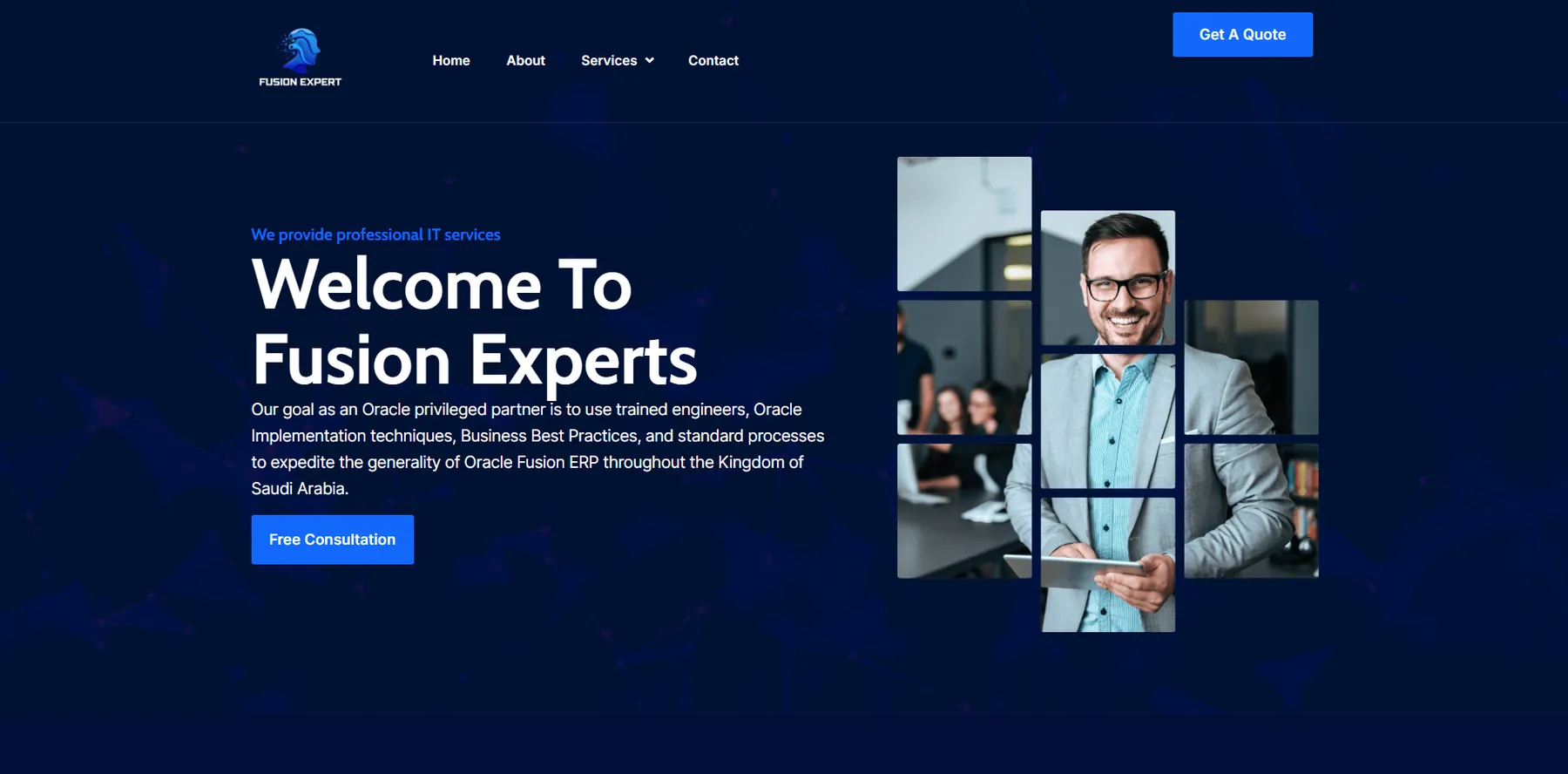 Enterprise IT Transformation & Multi-Cloud Consultancy Portal website preview
